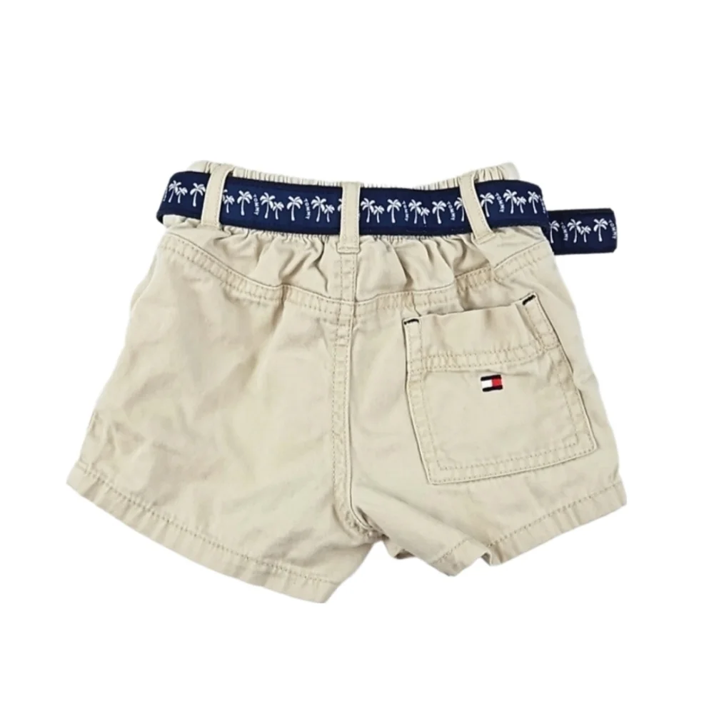 Tommy Hilfiger Belted Elastic Waist Shorts, 3-6 Months Baby - Picture 2 of 5